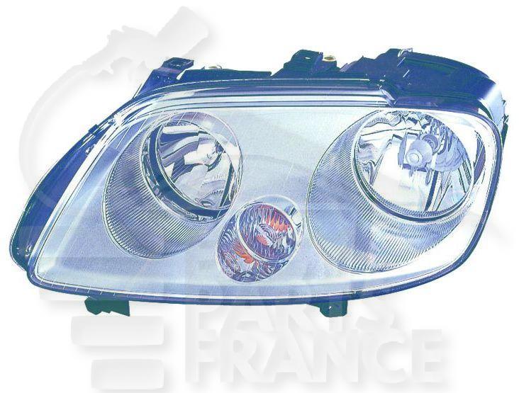 OPT G H1+H7 ELECT A/MOTEUR F/CHROME Pour VOLKSWAGEN CADDY - VO221 03/04→09/10