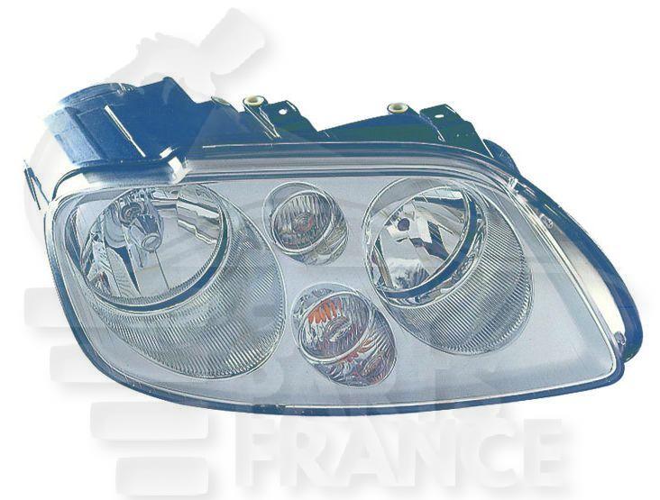 OPT D H7+H7 ELECT A/MOTEUR F/CHROME Pour VOLKSWAGEN CADDY - VO221 03/04→09/10