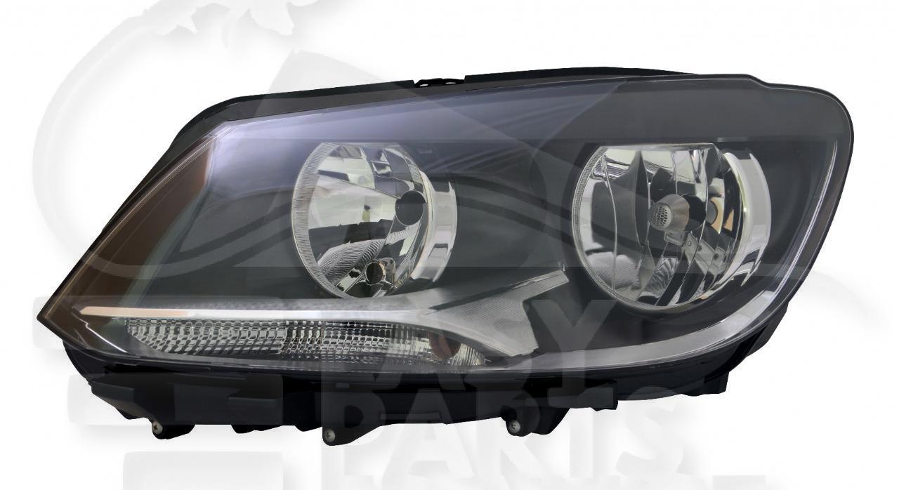 OPT G H7+H15 ELECT A/MOTEUR F/NOIR Pour VOLKSWAGEN CADDY CARGO/VAN - VO222 10/10→04/15