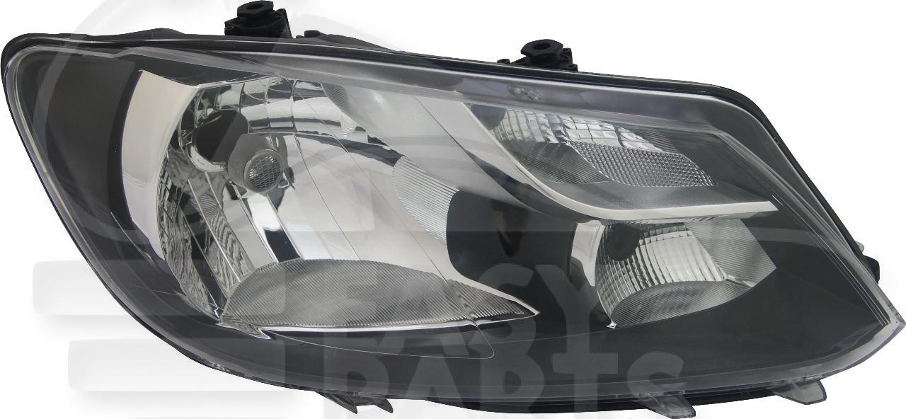 OPT D H4 ELECT A/MOTEUR - F/CHROME Pour VOLKSWAGEN CADDY CARGO/VAN - VO222 10/10→04/15