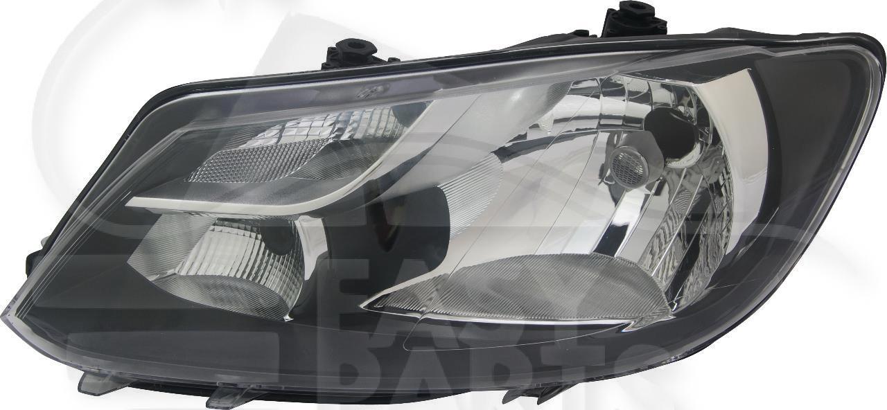 OPT G H4 ELECT A/MOTEUR - F/CHROME Pour VOLKSWAGEN CADDY CARGO/VAN - VO222 10/10→04/15