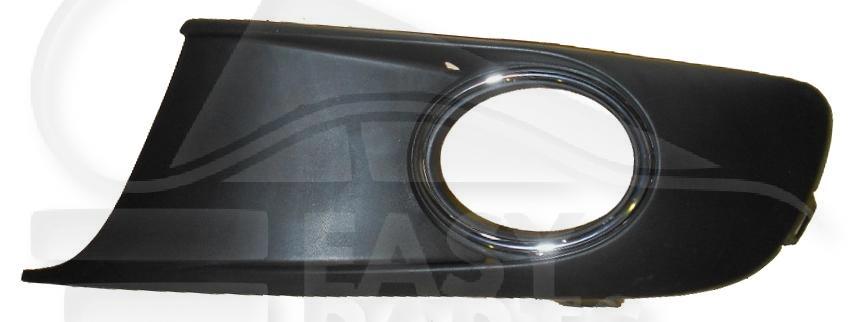 GRILLE DE PC AVG NOIRE A/EMPL AB & MOULURE CHROME Pour VOLKSWAGEN TOURAN - VO192 09/10→03/15
