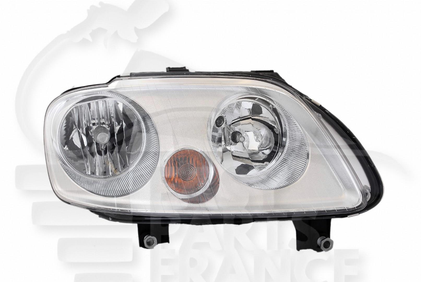OPT D H1+H7 ELECT A/MOTEUR F/CHROME Pour VOLKSWAGEN TOURAN - VO190 02/03→10/06