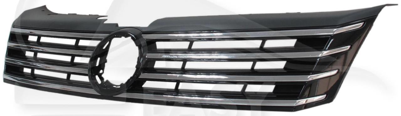 GRILLE DE CALANDRE A/MOULURE CHROMEE Pour VOLKSWAGEN PASSAT - VO115 10/10→08/14