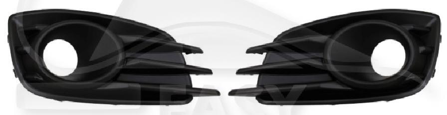 GRILLE DE PC AVG A/EMPL AB NOIRE Pour SUZUKI SWIFT SPORT - SZ124 06/12→08/17