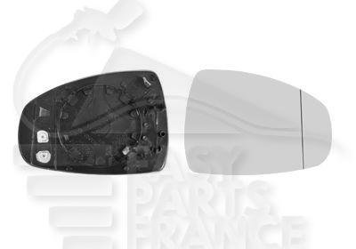 GLACE DE RETRO G +/- CHAUF Pour AUDI A1 - AD020 09/10→11/14