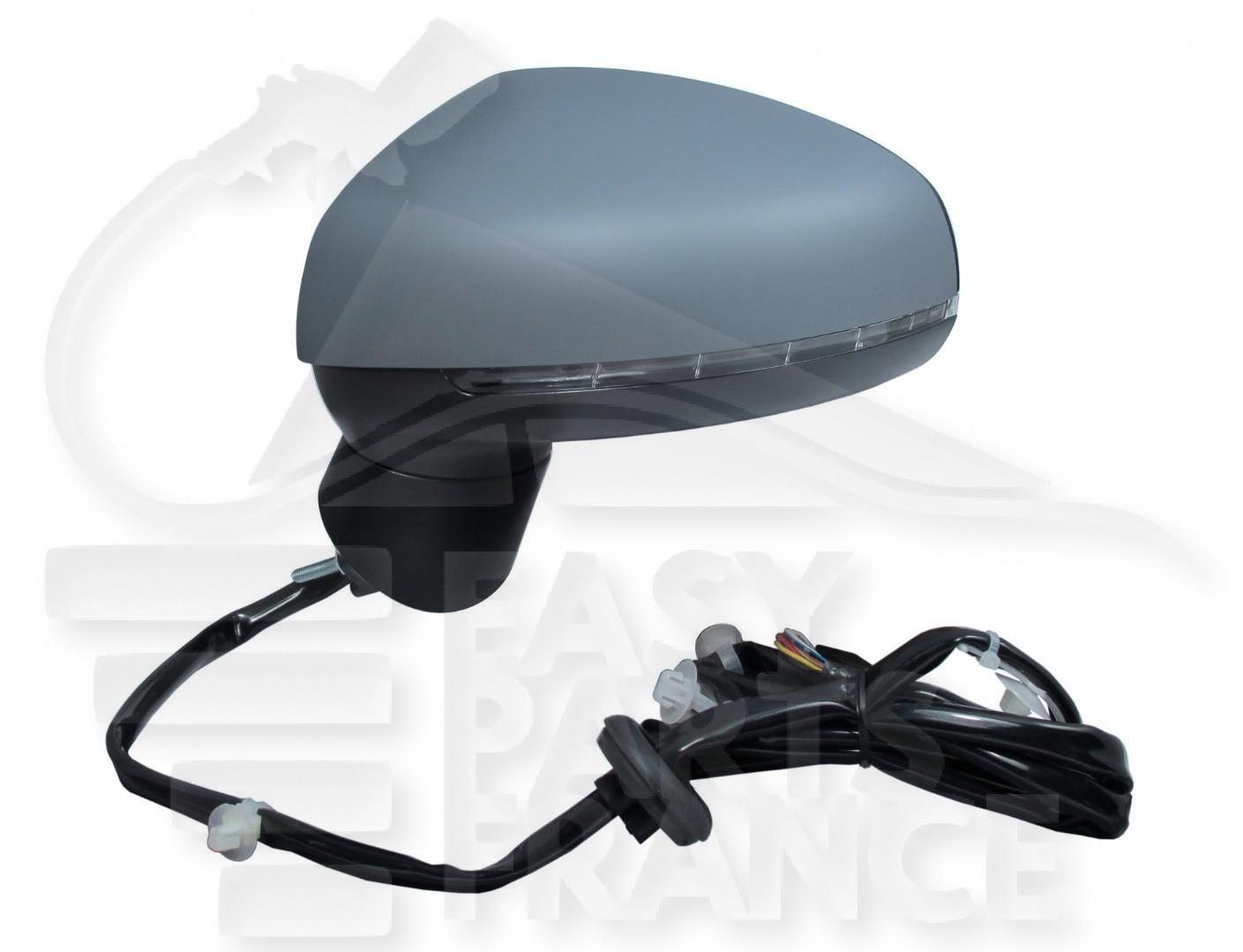 RETRO G ELECT CHAUF A PEINDRE A/FEU 6 PINS Pour AUDI A1 - AD020 08/10→06/14