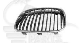 GRILLE DE CALANDRE G CHROMEE - NOIRE Pour BMW S1 E87/E81 LCI - BM011 05/07→01/11