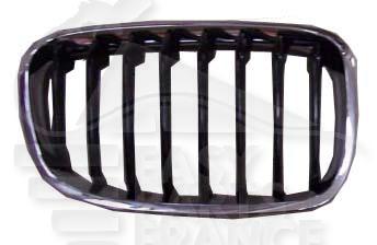 GRILLE DE CALANDRE D CHROMEE - NOIRE - M/SPORT Pour BMW S1 F 20 - BM013 09/11→01/15