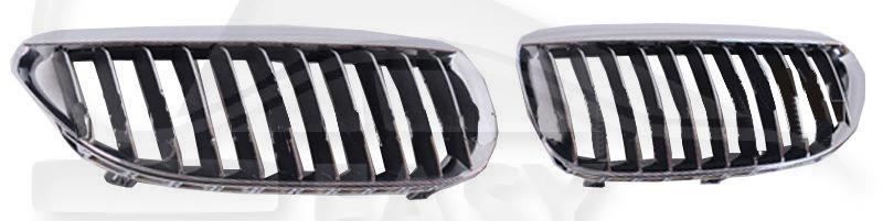 GRILLE DE CALANDRE G NOIRE - CHROMEE Pour BMW S6 E63 / E64 - BM120 01/04→08/06