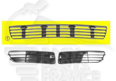 GRILLE DE PC AV CENTRALE NOIRE Pour AUDI A4 - AD060 02/95→01/99