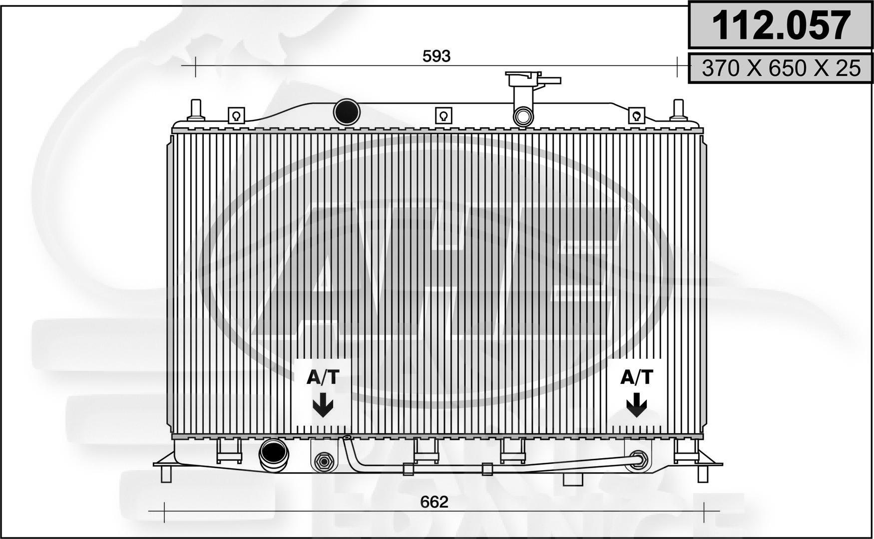RADIA 1.4 - 1.6 BA +/- CLIM 370 x 628 x 16 Pour HYUNDAI ACCENT - HY016 06/06→