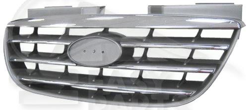 GRILLE DE CALANDRE A/MOULURE CHROMEE Pour HYUNDAI ELANTRA - HY125 09/06→12/10