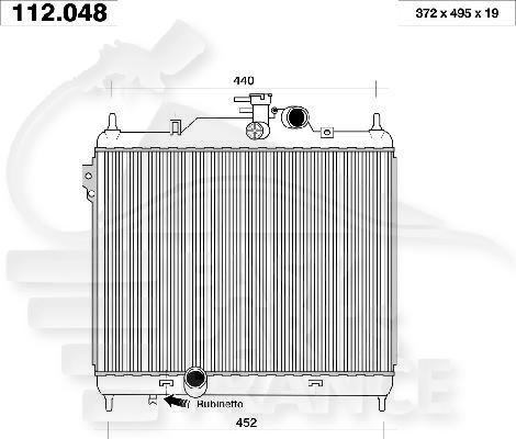 RADIA 1.5 CRDI BM +/- CLIM 370 x 500 x 20 Pour HYUNDAI GETZ - HY205 01/02→09/05