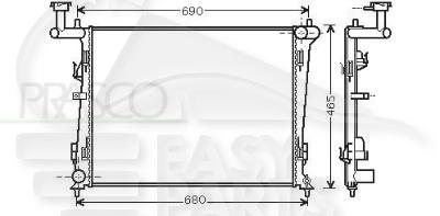 RADIA ESS TT TYPES BM +/- CLIM Pour KIA CEE'D - KI030 12/06→09/09