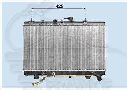 RADIA 1.3 - 1.5 BA +/- CLIM 350 x 645 x 16 Pour KIA RIO - KI071 01/02→12/04