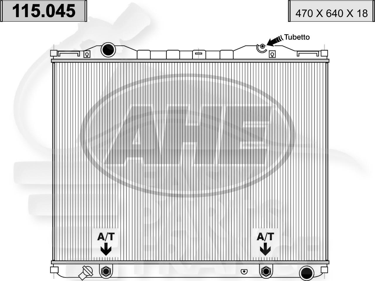 RADIA 2.4 16 V - 3.5 V6 BA +/- CLIM 470 x 650 x 20 Pour KIA SORENTO - KI100 09/02→12/07