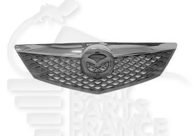 GRILLE DE CALANDRE CHROMEE/NOIRE Pour MAZDA 2 - MZ040 04/03→12/07