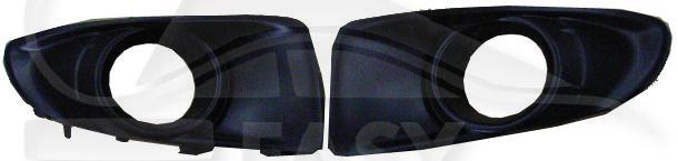 GRILLE DE PC AVD NOIRE A/EMPL AB - SPORT/TURBO Pour MAZDA 6 - MZ070 06/02→05/05