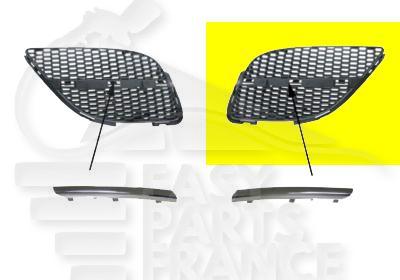 GRILLE DE CAPOT G Pour NISSAN ALMERA N16 - NS013 08/02→
