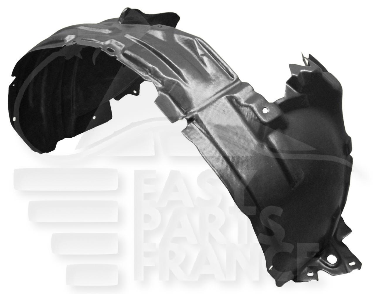 PARE BOUE AILE AVD Pour NISSAN JUKE - NS060 01/11→05/14