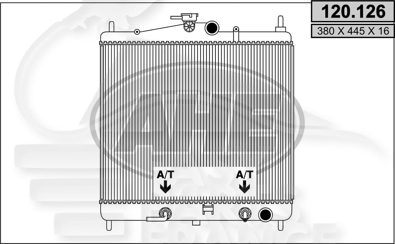 RADIA ESS 1.6 V BA +/- CLIM Pour NISSAN MICRA K12 - NS095 01/03→08/05