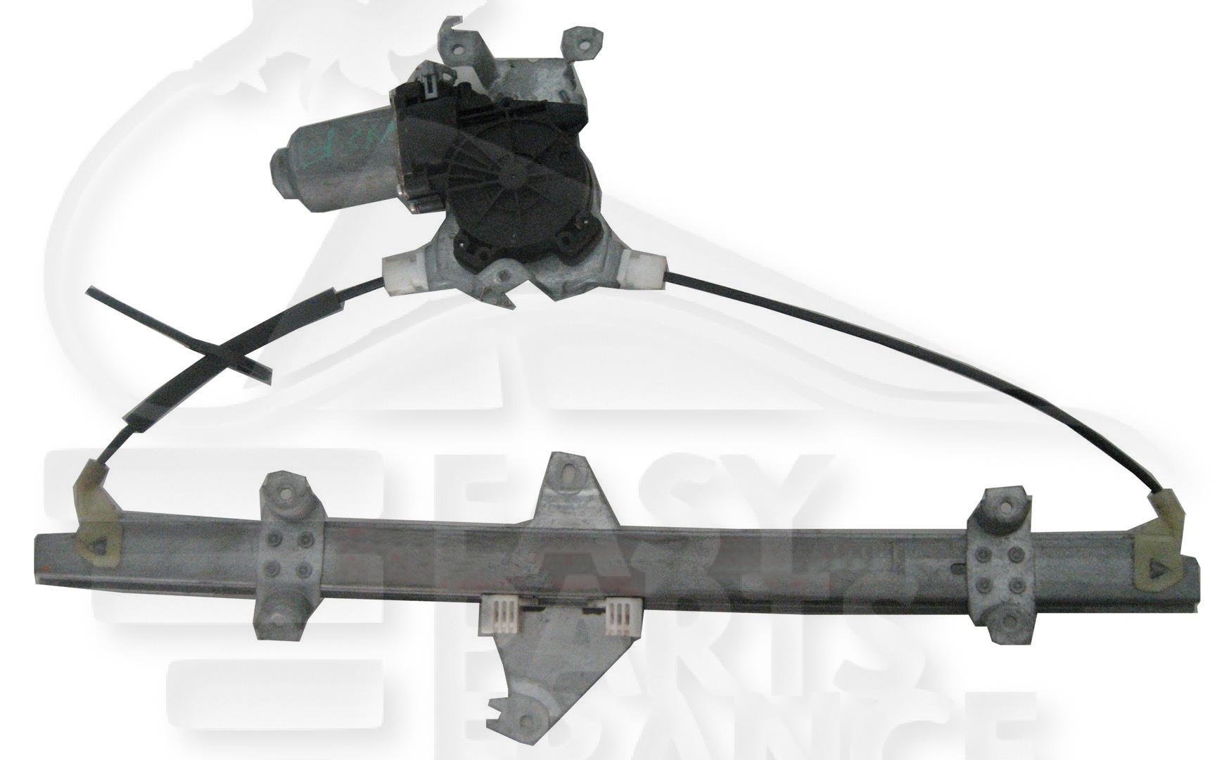 LEVE VITRE ELECT AVG Pour NISSAN NOTE - NS130 09/05→12/08