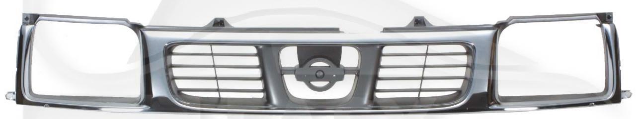 GRILLE DE CALANDRE CHROMEE Pour NISSAN PATHFINDER - NS151 01/98→12/04