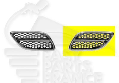 GRILLE DE CAPOT AVG CHROMEE/NOIRE Pour NISSAN PRIMERA P11 - NS192 06/99→03/02
