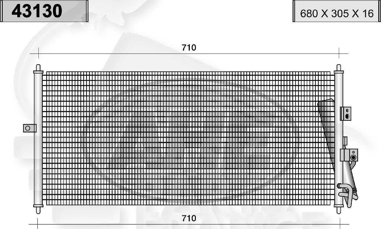 CONDENSEUR 1.9/2.2 DCI Pour NISSAN PRIMERA P12 - NS193 04/02→