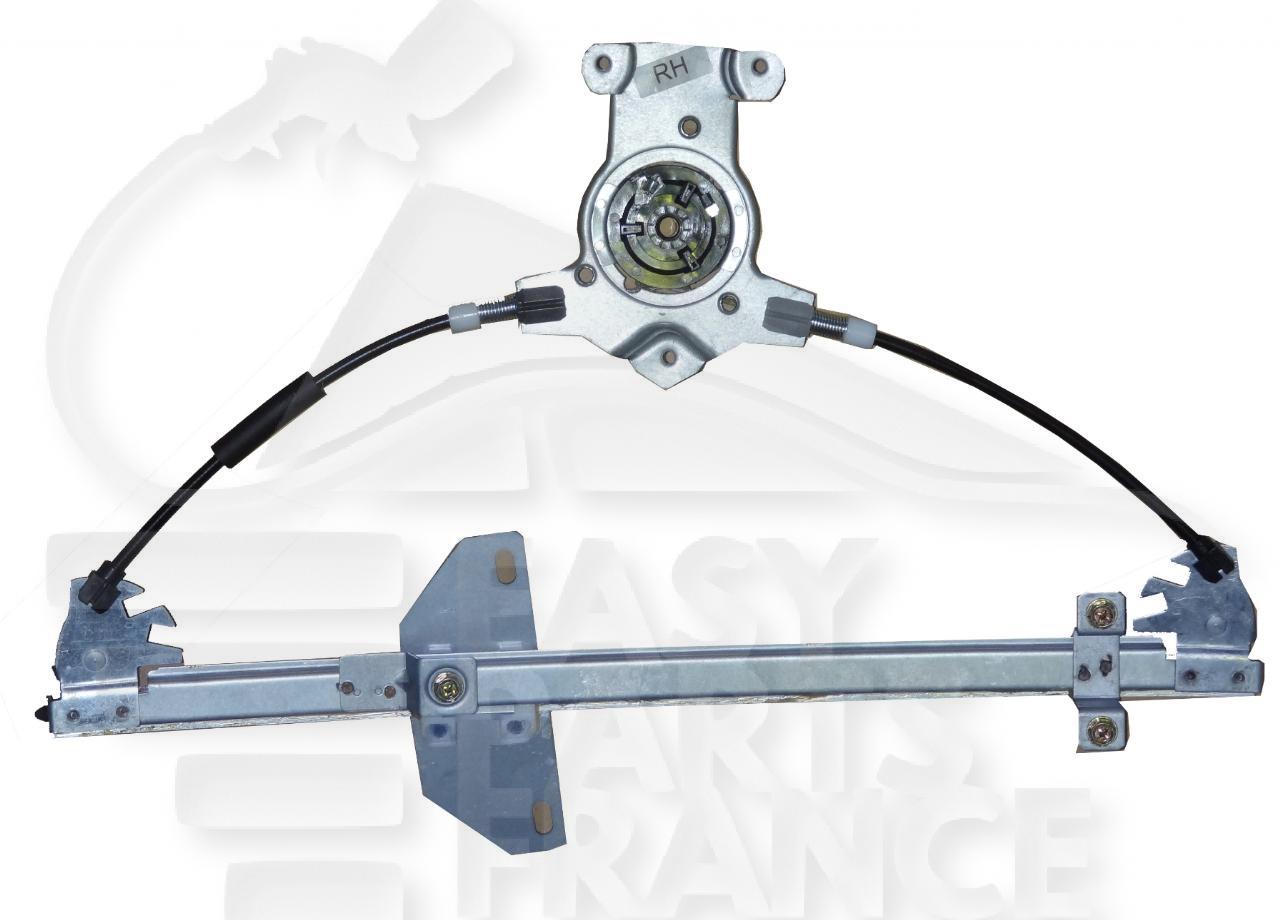MECANISME DE LEVE VITRE ARD ELECT 4 PTES Pour NISSAN PRIMERA P12 - NS193 04/02→