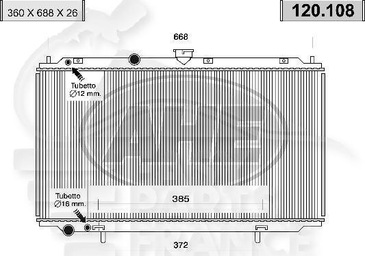 RADIA 1.9 TD BM +/- CLIM Pour NISSAN PRIMERA P12 - NS193 04/02→