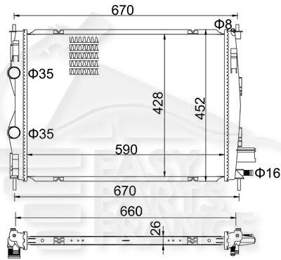 RADIA 1.5 DCI BM +/- CLIM Pour NISSAN QASHQAI - NS200 02/07→03/10