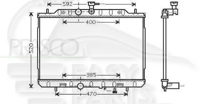 RADIA 2.0 I 16 V BA - 2.5 I 16 V BA/BM +/- CLIM Pour NISSAN X TRAIL T31 - NS261 07/07→09/10