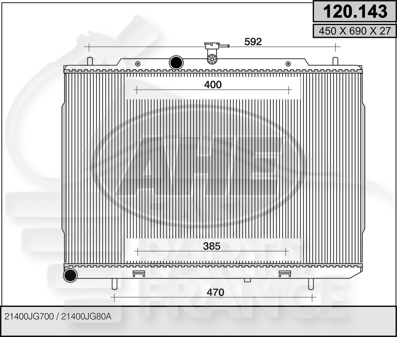 RADIA 2.0 DCIPF BA/BM +/- CLIM Pour NISSAN X TRAIL T31 - NS261 03/07→09/10