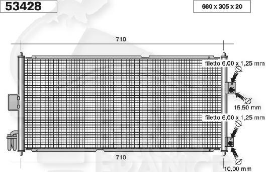 CONDENSEUR TT TYPES Pour NISSAN ALMERA N16 - NS013 08/02→
