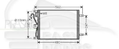 CONDENSEUR ESS Pour NISSAN MICRA K12 - NS096 09/05→09/10