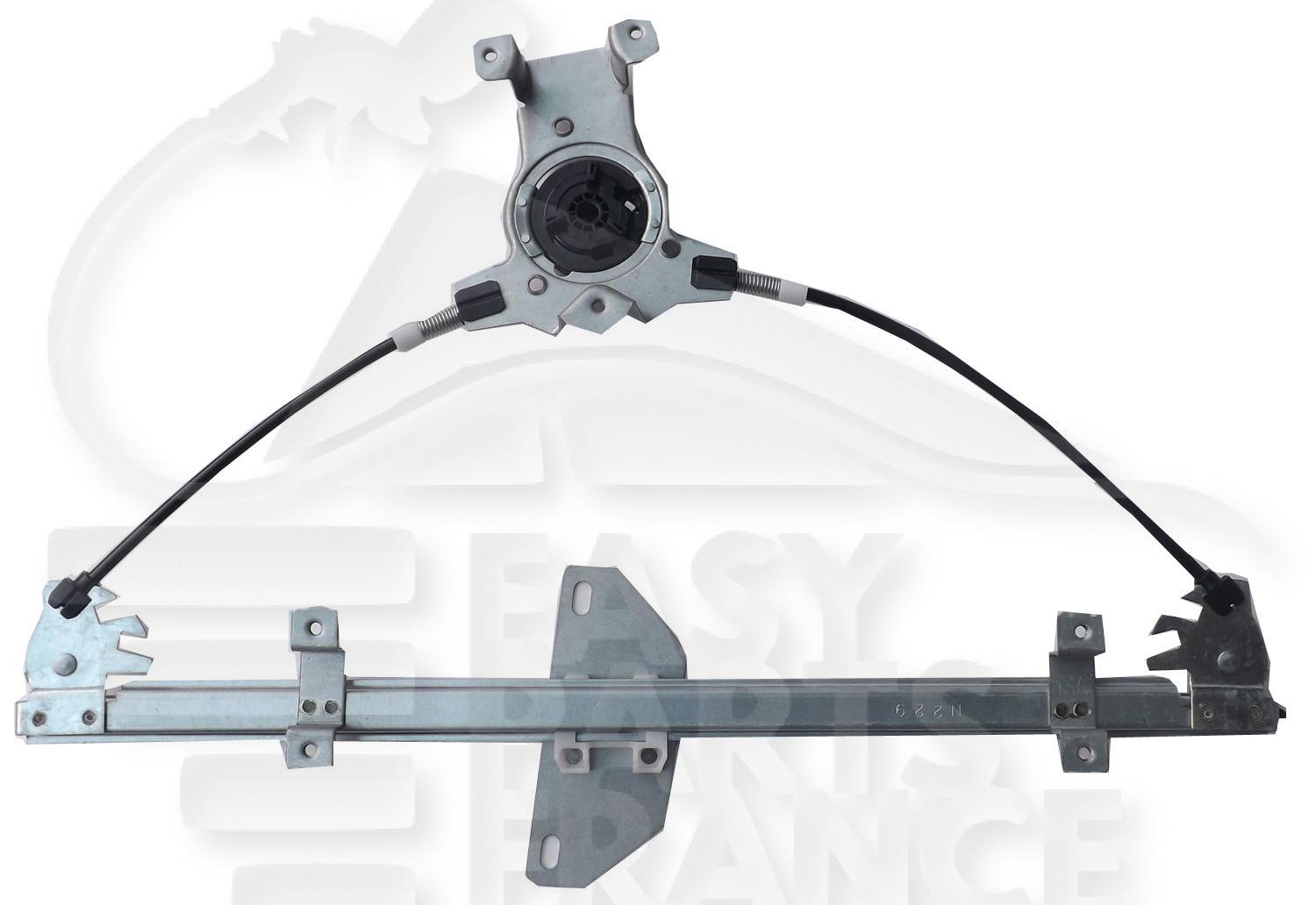 MECANISME DE LEVE VITRE ELECT AVG Pour NISSAN NOTE - NS131 01/09→08/13