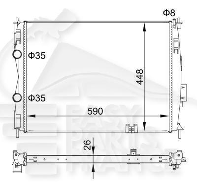 RADIA 2.0 BA +/- CLIM Pour NISSAN QASHQAI - NS201 09/10→12/13