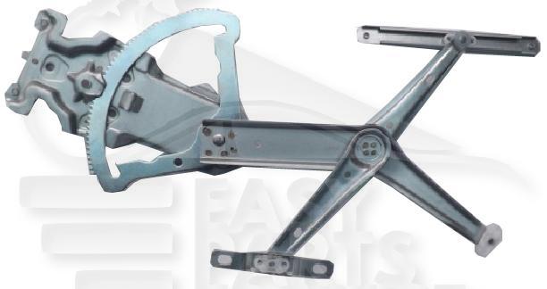 MECANISME DE LEVE VITRE AVD ELECT 4 PTES Pour OPEL CORSA C - OP064 10/00→06/03