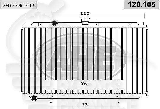 RADIA 1.5/1.8 I 16 V BM +/- CLIM Pour NISSAN ALMERA N16 - NS013 08/02→