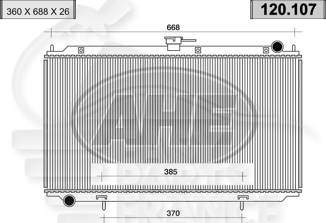 RADIA 2.2 DITD BM +/- CLIM Pour NISSAN ALMERA N16 - NS013 08/02→