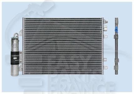 CONDENSEUR 1.2 - 1.5 DCI 510 x 380 x 16 Pour NISSAN KUBISTAR - NS080 05/03→