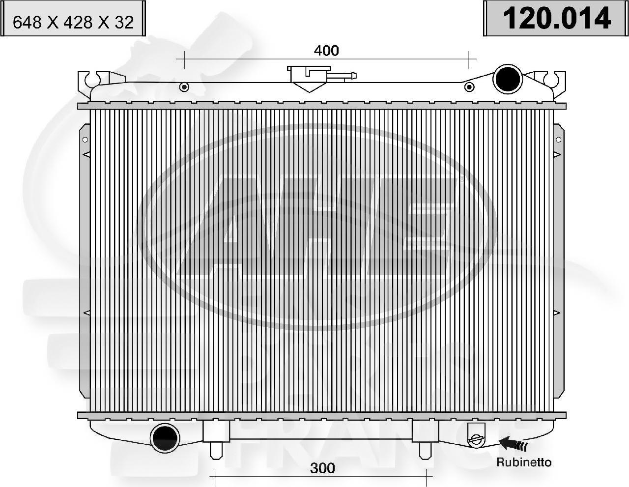 RADIA 2.5 D - 2.7 TD +/- CLIM Pour NISSAN NAVARA TYPE D22 - NS072 01/98→12/01