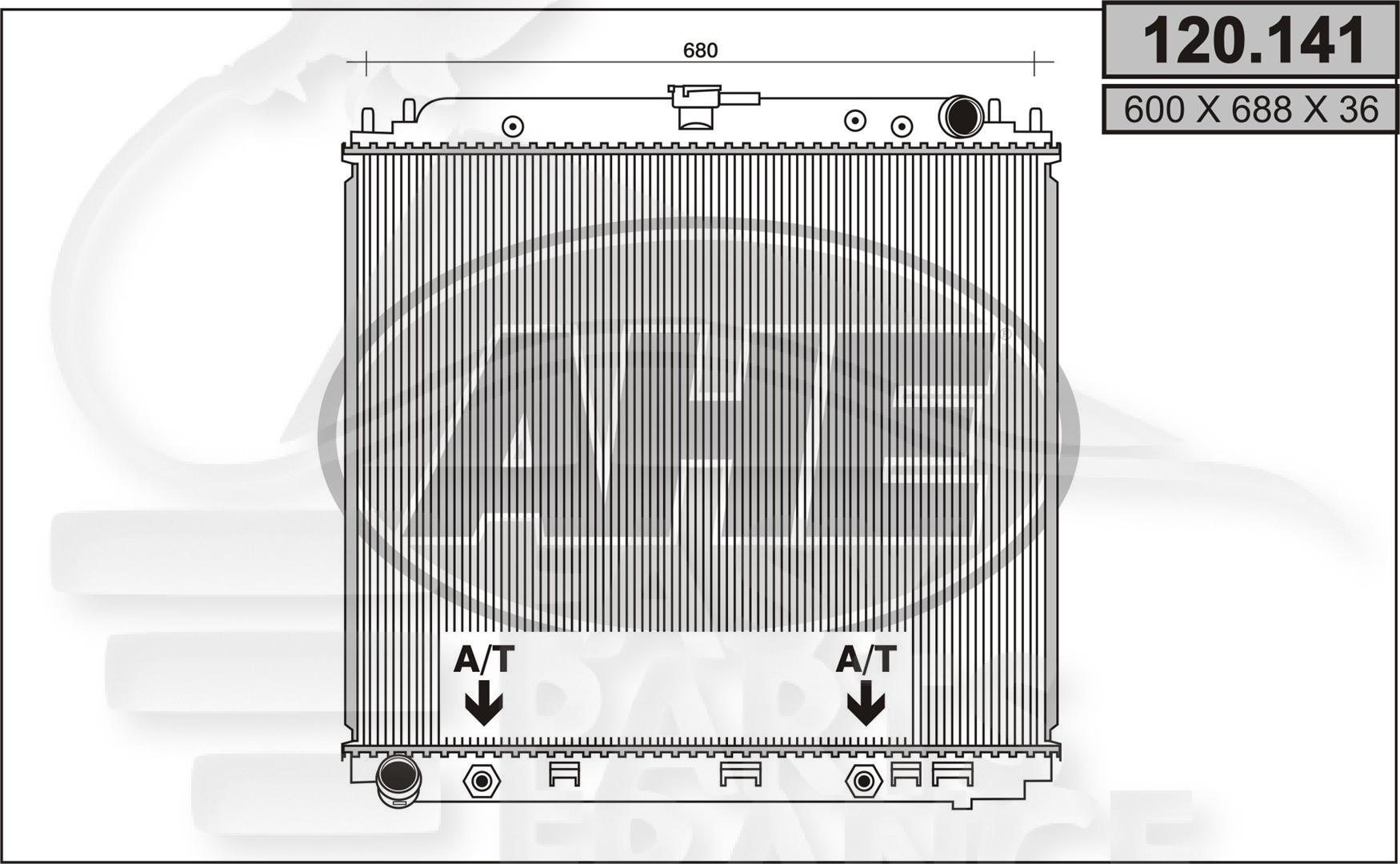 RADIA 4.0 I V6 BA +/- CLIM Pour NISSAN PATHFINDER - NS122 01/08→01/10