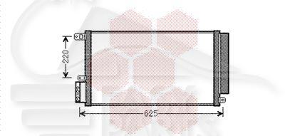 CONDENSEUR ess tt types 560 x 33 x 16 Pour OPEL COMBO - OP058 05/12→08/18