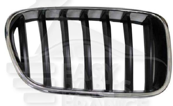 GRILLE DE CALANDRE AVD CHROMEE - NOIRE Pour BMW X3 F25 - BM112 11/10→03/14