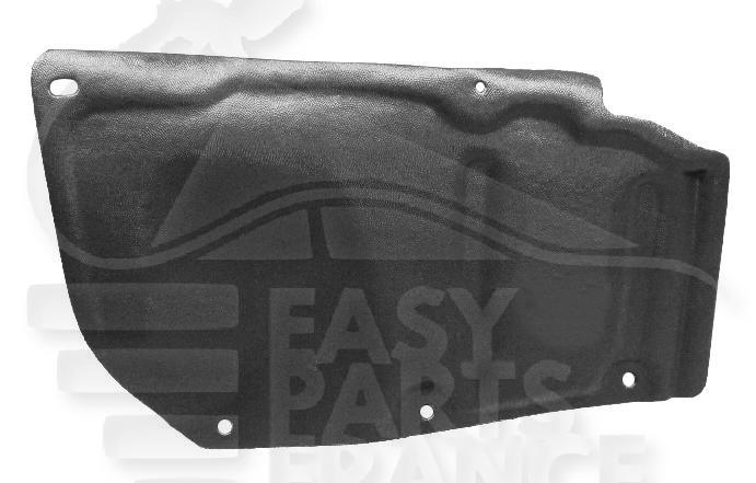 CACHE SS MOTEUR AVD Pour TOYOTA AURIS - TY011 03/10→12/12