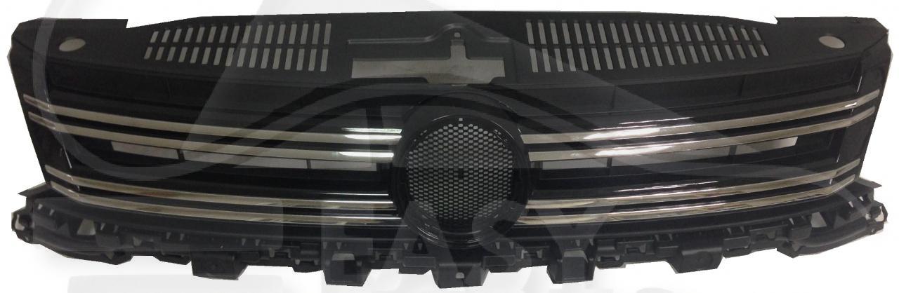 GRILLE DE CALANDRE NOIRE A/MOULURE CHROMEE Pour VOLKSWAGEN TIGUAN - VO171 05/11→12/15