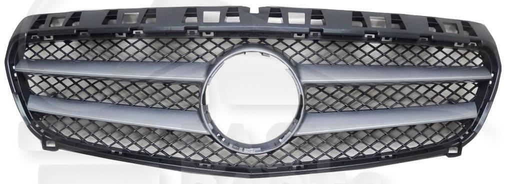 GRILLE DE CALANDRE A/MOULURE GRISE ARGENT Pour MERCEDES CLASSE A - W176 - ME032 06/12→05/15